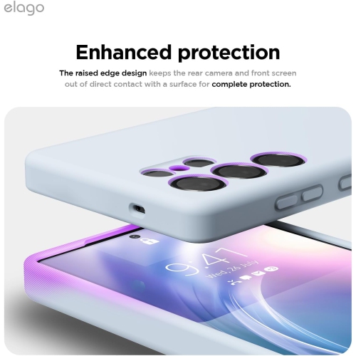 elago Compatible with Samsung Galaxy S25 Ultra Case, Liquid Silicone Case, Shockproof, Slim Phone Case, Anti-Scratch Soft Microfiber Lining, 6.8 inch