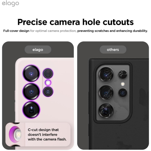 elago Compatible with Samsung Galaxy S25 Ultra Case, Liquid Silicone Case, Shockproof, Slim Phone Case, Anti-Scratch Soft Microfiber Lining, 6.8 inch