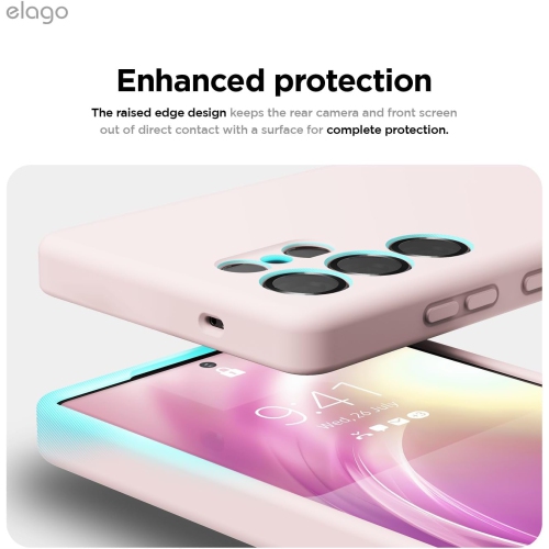 elago Compatible with Samsung Galaxy S25 Ultra Case, Liquid Silicone Case, Shockproof, Slim Phone Case, Anti-Scratch Soft Microfiber Lining, 6.8 inch