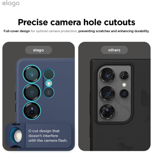 elago Compatible with Samsung Galaxy S25 Ultra Case, Liquid Silicone Case, Shockproof, Slim Phone Case, Anti-Scratch Soft Microfiber Lining, 6.8 inch