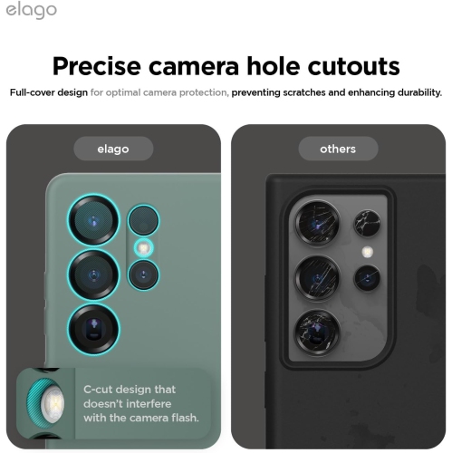 elago Compatible with Samsung Galaxy S25 Ultra Case, Liquid Silicone Case, Shockproof, Slim Phone Case, Anti-Scratch Soft Microfiber Lining, 6.8 inch