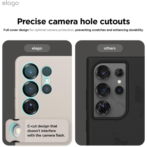 elago Compatible with Samsung Galaxy S25 Ultra Case, Liquid Silicone Case, Shockproof, Slim Phone Case, Anti-Scratch Soft Microfiber Lining, 6.8 inch