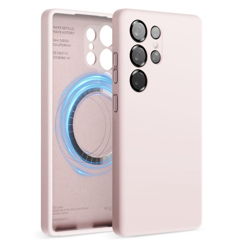 Elago compatible avec Samsung Galaxy S25 Ultra étui, étui magnétique en silicone, pour accessoires MagSafe, couverture de protection, antichoc,