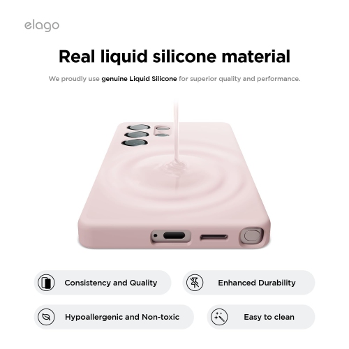 Elago compatible avec Samsung Galaxy S25 Ultra étui, étui magnétique en silicone, pour accessoires MagSafe, couverture de protection, antichoc,