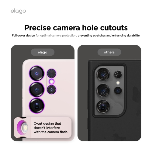 Elago compatible avec Samsung Galaxy S25 Ultra étui, étui magnétique en silicone, pour accessoires MagSafe, couverture de protection, antichoc,