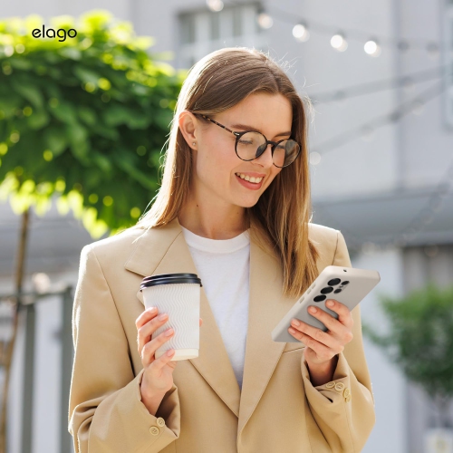 Elago compatible avec Samsung Galaxy S25 Ultra étui, étui magnétique en silicone, pour accessoires MagSafe, couverture de protection, antichoc,