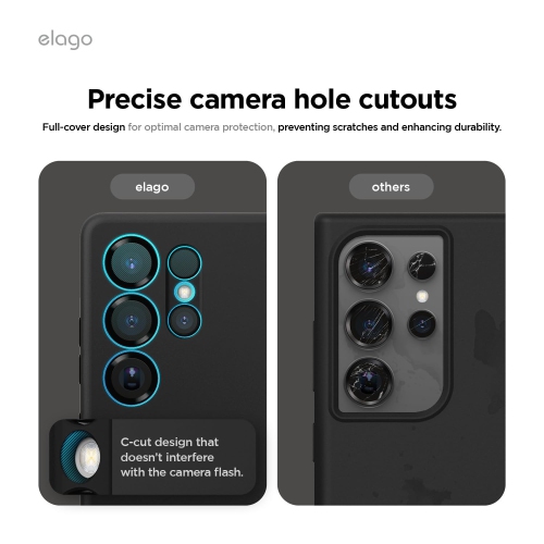 elago Compatible with Samsung Galaxy S25 Ultra Case, Magnetic Silicone Case, for MagSafe Accessories, Protective Cover, Shockproof, Slim, Anti-Scratch