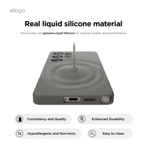 Elago compatible avec Samsung Galaxy S25 Ultra étui, étui magnétique en silicone, pour accessoires MagSafe, couverture de protection, antichoc,