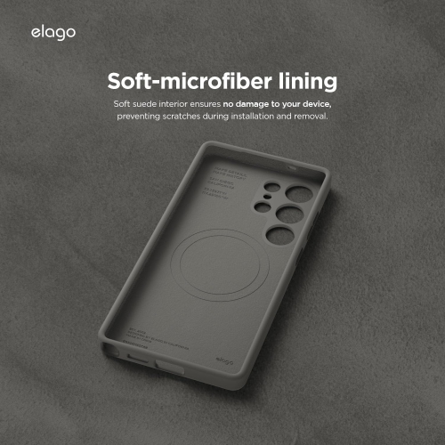 Elago compatible avec Samsung Galaxy S25 Ultra étui, étui magnétique en silicone, pour accessoires MagSafe, couverture de protection, antichoc,
