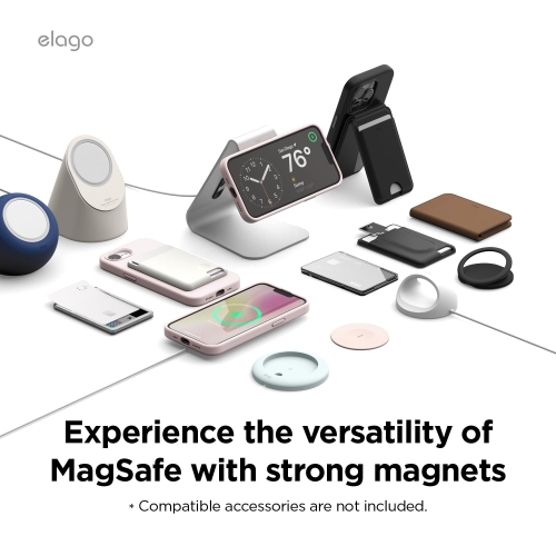 elago Magnetic Silicone Case Compatible with iPhone 16e Case Compatible with All MagSafe Accessories - Built-in Magnets, Soft Grip Silicone,