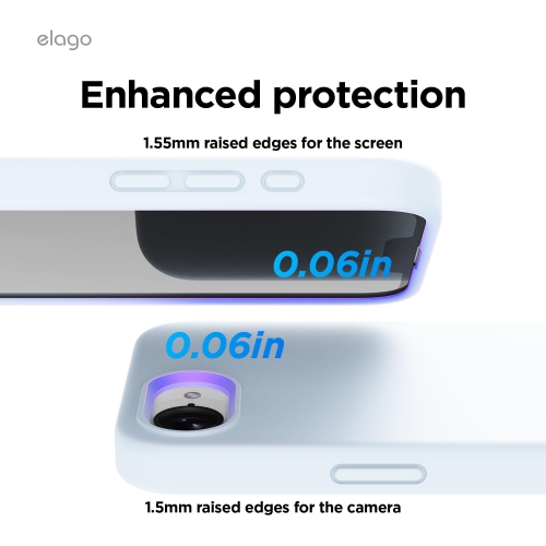 Étui magnétique en silicone Elago compatible avec l'iPhone 16e Compatible avec tous les accessoires MagSafe - Aimants intégrés, silicone à prise