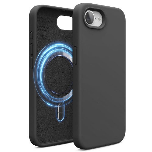 elago Magnetic Silicone Case Compatible with iPhone 16e Case Compatible with All MagSafe Accessories - Built-in Magnets, Soft Grip Silicone,