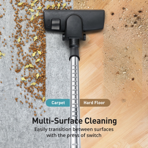 Aspiron Canister Vacuum Cleaner, Lightweight Bagless Vacuum Cleaner