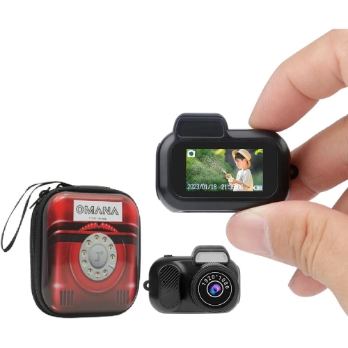 Omana Mini Digital Camera, Full 1080P HD Compact Cam with LCD Screen & 32GB Card, Portable Video Recorder