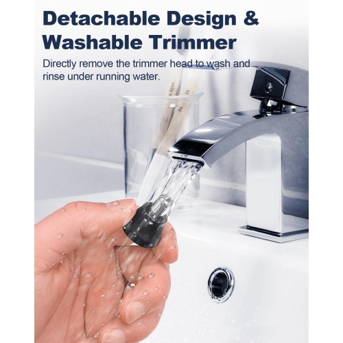 Nose Hair Trimmer for Men, Painless USB Rechargeable Nose Hair Trimmer, Ear and Nose Hair Trimmer for Men