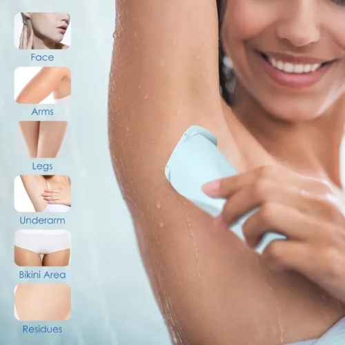 Rasoir électrique pour Femmes , 2 en 1 Bikini Tondeuse pour le visage Épilation pour aisselles Jambes coupe-corps imperméable Femmes - Rose