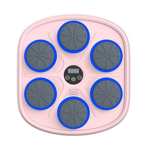 Smart Music Boxing ,for Adults and teenagers, Training Machine with LED Electronic Wall Mounted, with Premium Boxing Gloves -pink
