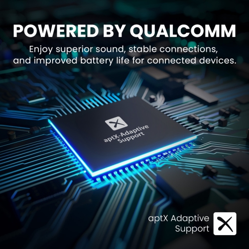 Avantree NB16-Q - Bluetooth 5.2 Neckband Earbuds with Qualcomm aptX Adaptive, 20hrs Play time, Universal Comfortable & Secure Headphones for Phones,