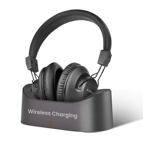 Avantree Audition 3 - Bluetooth 5.3 Over Ear Headphones with Wireless Charging Dock, aptX-Adaptive & HD Support, Clear Voice and Boosted Volume,