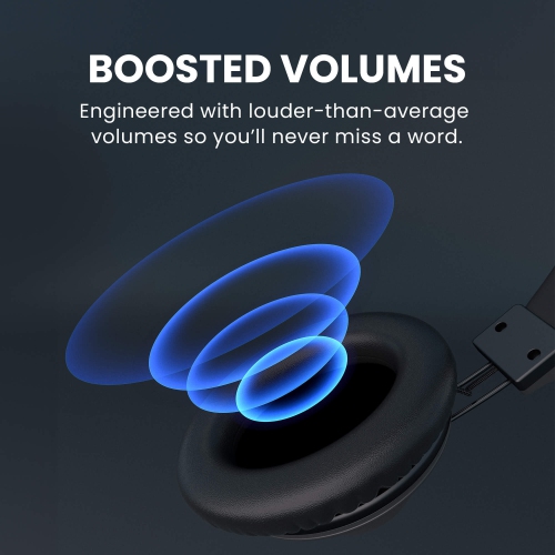 Avantree Audition 3 - Bluetooth 5.3 Over Ear Headphones with Wireless Charging Dock, aptX-Adaptive & HD Support, Clear Voice and Boosted Volume,