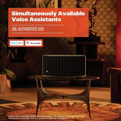 JBL Authentics 500 - Wireless Home Speaker- JBLAUTH500BLKAM - Open Box