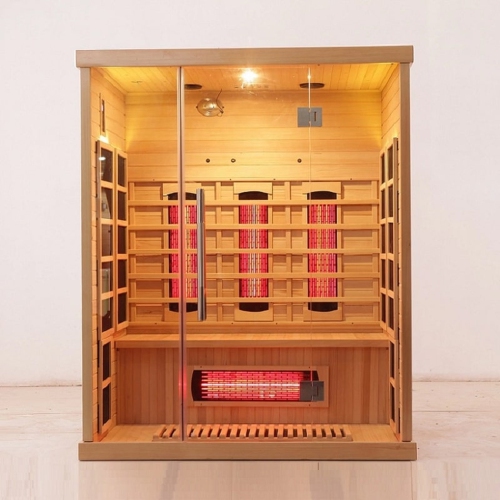 Blisspod, vénitien, sauna intérieur haut de gamme à spectre complet de Hemlock canadien à très faible électrocardiogramme, 11 radiateurs et