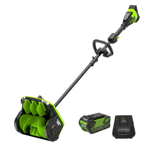 Greenworks 40V 12" Brushless Snow Shovel with 4.0Ah Battery and Charger Included