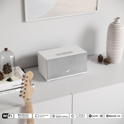 Audio Pro C10 MKII Haut-parleur sans fil supplémentaire&nbsp;: Son haute fidélité, Bluetooth, Wi-Fi, AirPlay 2, Chromecast, Spotify Connect,