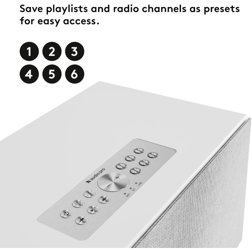 Audio Pro C10 MKII Haut-parleur sans fil supplémentaire&nbsp;: Son haute fidélité, Bluetooth, Wi-Fi, AirPlay 2, Chromecast, Spotify Connect,