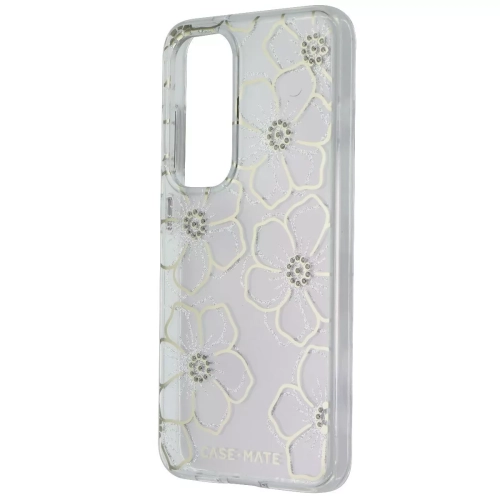 Image 1 de 1.. Étui rigide de Case-Mate pour téléphones intelligents Galaxy S24 de Samsung - Pierres précieuses florales