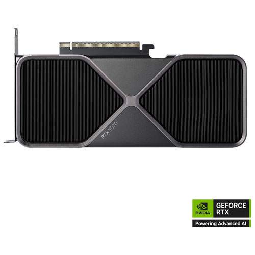 Image 1 de 5.. Carte graphique GeForce RTX 5070 de NVIDIA avec mémoire GDDR7 12 Go