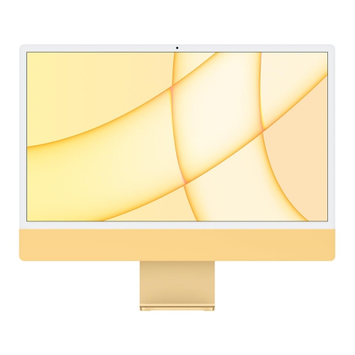 Excellent) iMac 24 (Retina 4.5K 8GPU, Yellow) 3.2Ghz 8-Core M1 (2021) MGPF3LL/A 8 GB & 256 GB Flash HD 4480 x 2520 Display Dual Boot Mac OS/Win 11 Wireless Key/Mouse by APPLE - Open Box condition - CA$1467.00