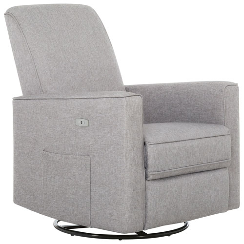 Fauteuil coulissant électrique pivotant à 275 degrés Harlow de Evolur - Gris pâle
