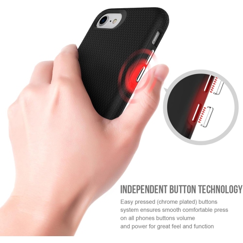 [CS] Étui rigide ajusté mince résistant aux égratignures pour iPhone 16e, noir