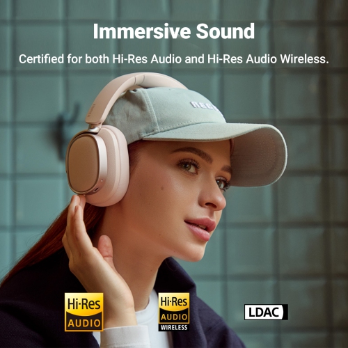 Edifier Active Noise Cancelling Headphones - Pink