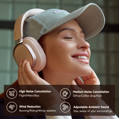 Edifier Active Noise Cancelling Headphones - Pink
