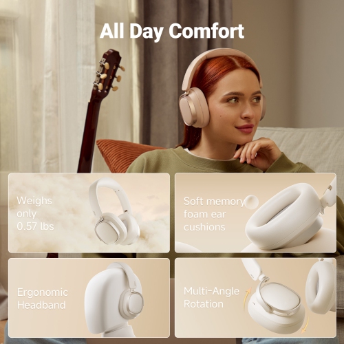 Edifier Active Noise Cancelling Headphones - Pink