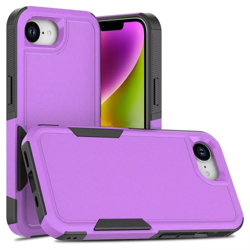 Image 1 de 6.. [CS] Étui rigide en caoutchouc robuste à double couche pour iPhone 16e, violet