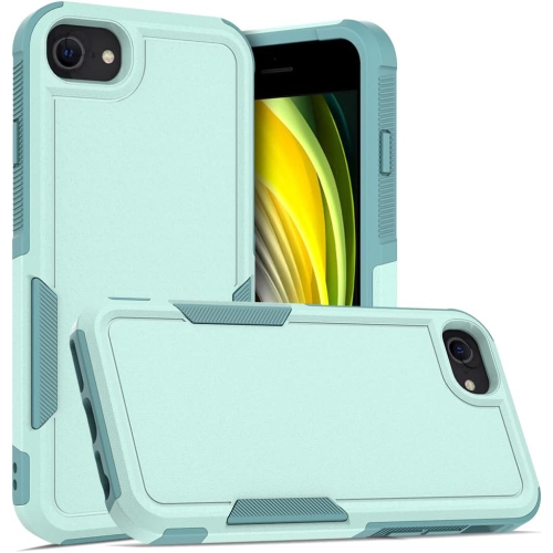 Image 1 de 6.. [CS] Étui rigide double couche robuste en caoutchouc avec pare-chocs pour iPhone 16e, bleu sarcelle