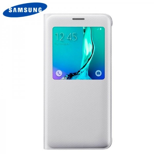 Étui S View Cover pour Galaxy S6 edge+ de Samsung – Blanc