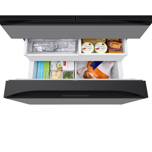 Samsung 36" 22.5 Cu. Ft. French Door Refrigerator w/ Water Dispenser & 9" AI Home Screen - SS