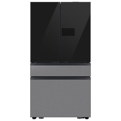 Samsung 36" 28.6 Cu. Ft. French Door Refrigerator w/ Water Dispenser & 9" AI Home Screen (RF90F29BECRAA) - SS