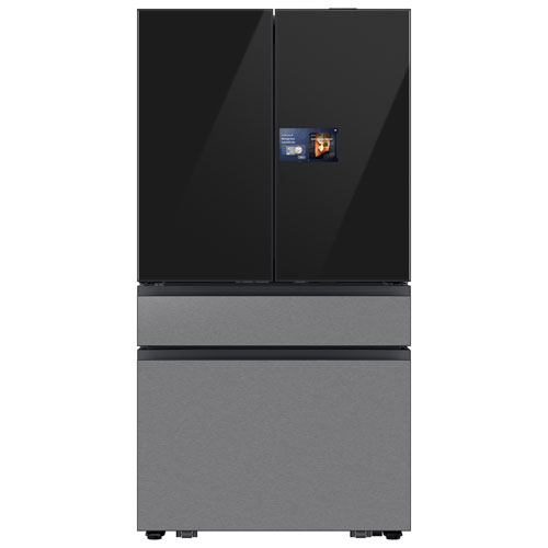 Samsung 36" 28.6 Cu. Ft. French Door Refrigerator w/ Water Dispenser & 9" AI Home Screen (RF90F29BECRAA) - SS