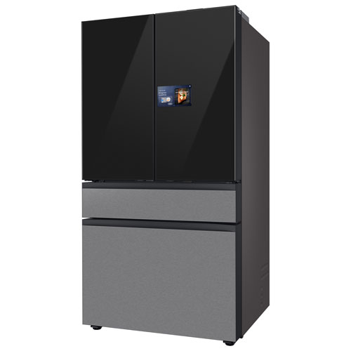 Samsung 36" 28.6 Cu. Ft. French Door Refrigerator w/ Water Dispenser & 9" AI Home Screen (RF90F29BECRAA) - SS
