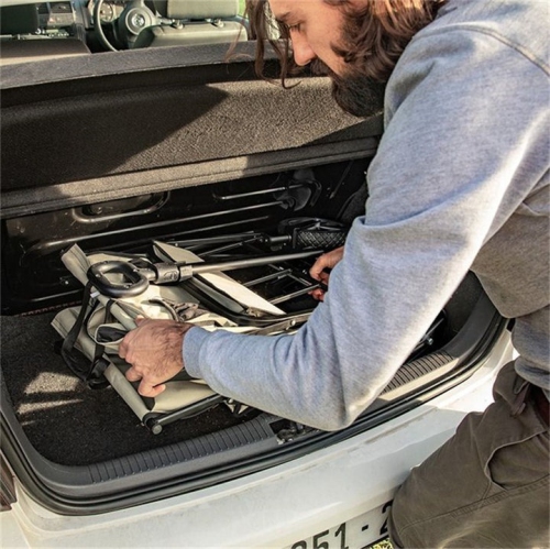 Grizzly Outdoors Camping/Outdoor Activities/Home & Garden – Folding Cart 127L – 176LB Capacity – Blue