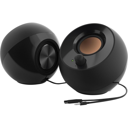 CREATIVE  Pebble 2.0 USB Desktop Speakers With Far-Field Drivers & Passive Radiators for PCs & Laptops (Black)