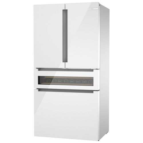 Bosch 36" 14.5 Cu. Ft. French Door Refrigerator with Water & Ice Dispenser (B36CL81ENW) - White