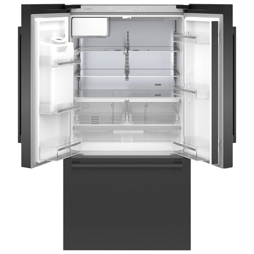 Bosch 36" 26 Cu. Ft. French Door Refrigerator with Water & Ice Dispenser (B36FD52SNB) - Black
