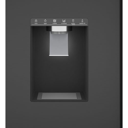 Bosch 36" 26 Cu. Ft. French Door Refrigerator with Water & Ice Dispenser (B36FD52SNB) - Black