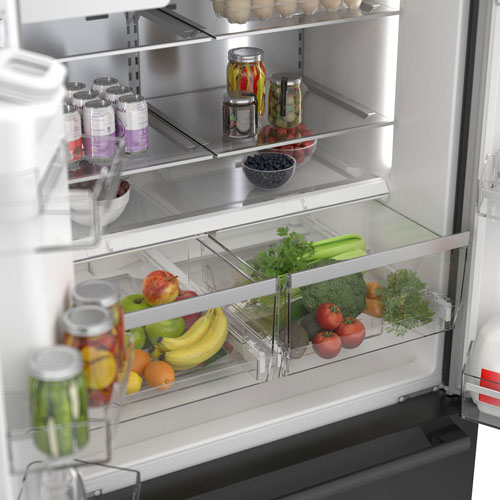 Bosch 36" 22 Cu. Ft. French Door Refrigerator with Water & Ice Dispenser (B36CD52SNB) - Black